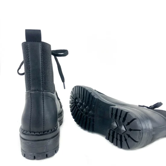 Ежедневни черни боти от еко кожа Limeira 10098BL /