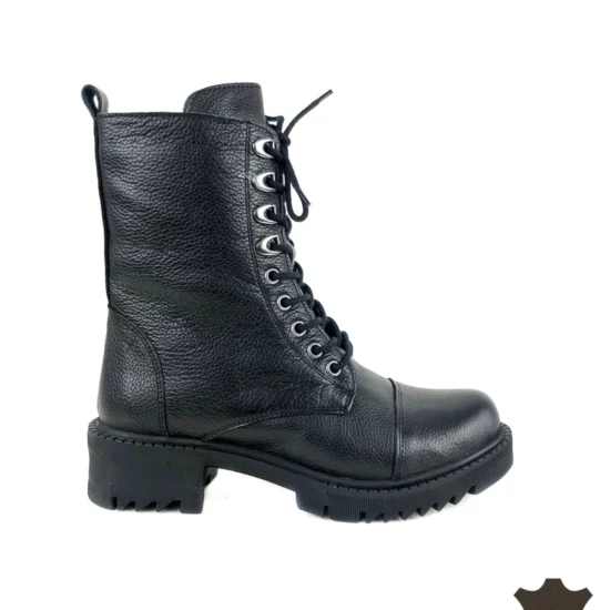 Черни боти естествена кожа Diadema 10093BL /