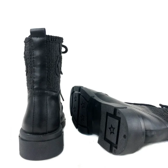 Ежедневни черни боти с връзки Vista 10090BL /