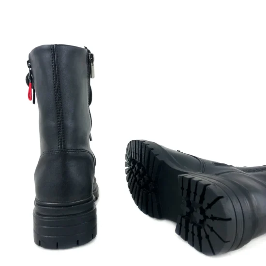 Дамски черни боти с ниска подметка Massaro 10099BL /