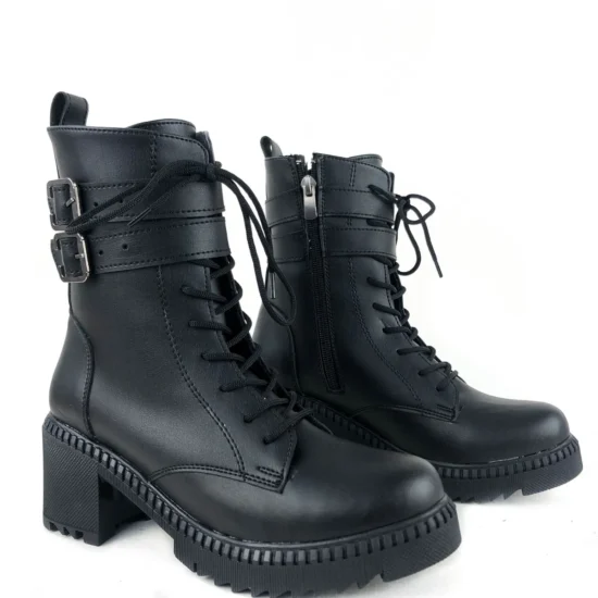 Спортно-елегантни боти с нисък ток Verde 10102BL /