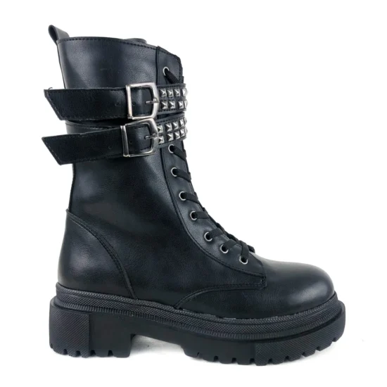 Черни дамски кубинки с топла подплата Colombo 10101BL /