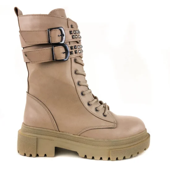 Бежови дамски кубинки с топла подплата Colombo 10101EE /