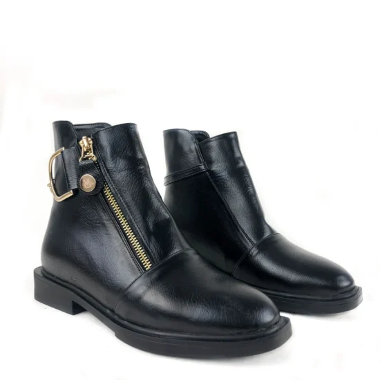 Елегантни равни боти с топла подплата Suzano 10110BL /