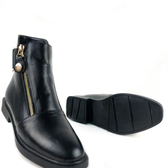 Елегантни равни боти с топла подплата Suzano 10110BL /