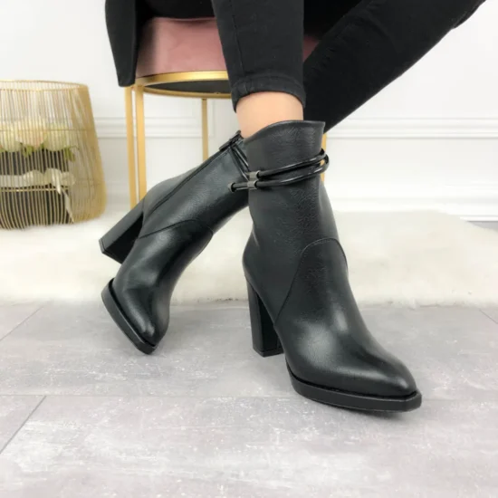 Alternative view of Елегантни черни боти на висок ток Londrina 10089BL
