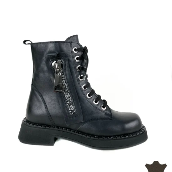 Alternative view of Дамски кубинки естествена кожа Sassari | Exclusive Collection 10118BL