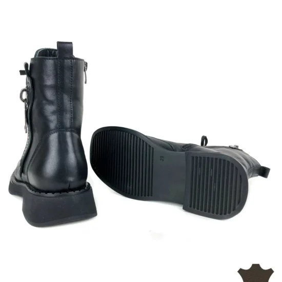 Дамски кубинки естествена кожа Sassari | Exclusive Collection 10118BL /