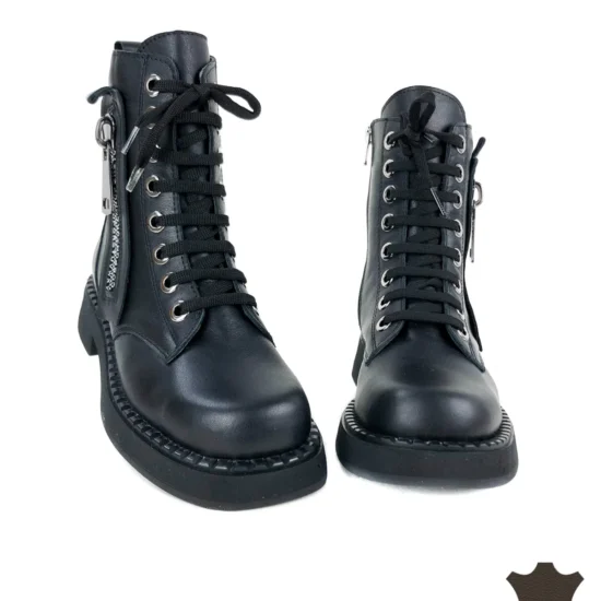 Дамски кубинки естествена кожа Sassari | Exclusive Collection 10118BL /