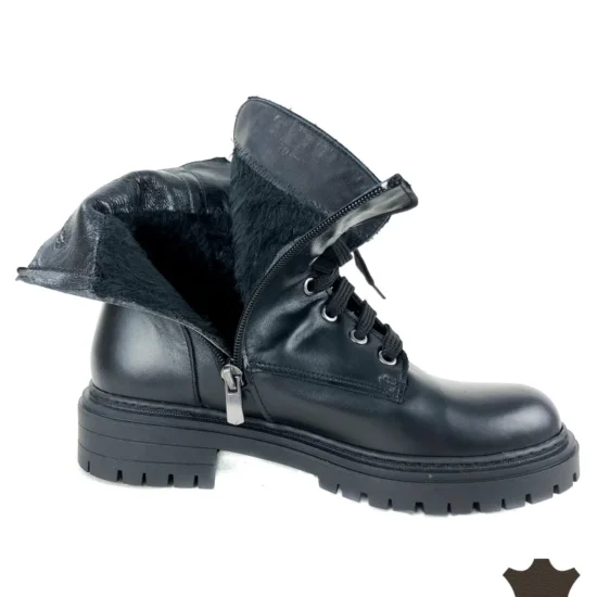 Боти естествена кожа с топла подплата Trento | Exclusive Collection 10120BL /