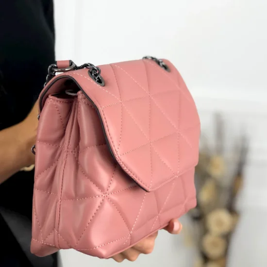 Alternative view of Ежедневна дамска чанта с дълга дръжка Soama в розов цвят 20010PK