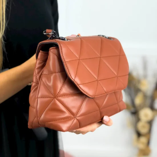 Alternative view of Ежедневна дамска чанта с дълга дръжка Soama в кафяв цвят 20010NW