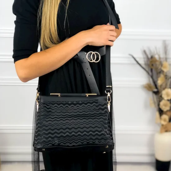 Alternative view of Официална дамска чанта с метална дръжка Calapano 20029SI