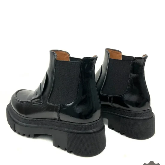 Дамски челси боти естествена кожа Ankara 10125BL /