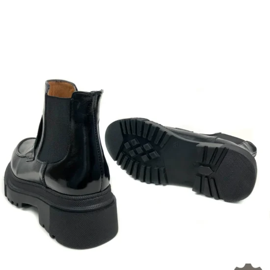 Дамски челси боти естествена кожа Ankara 10125BL /