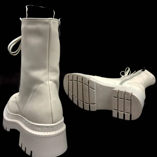 Бежови кубинки с шита подметка Kamala 10124EE /