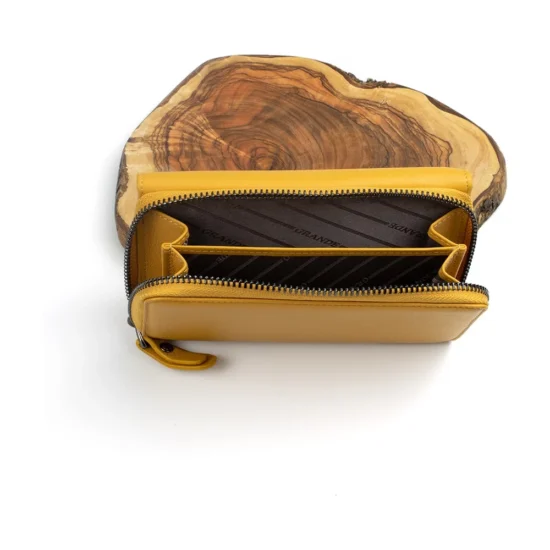 Alternative view of Жълт луксозен портфейл от естествена кожа Chicago 30033YL