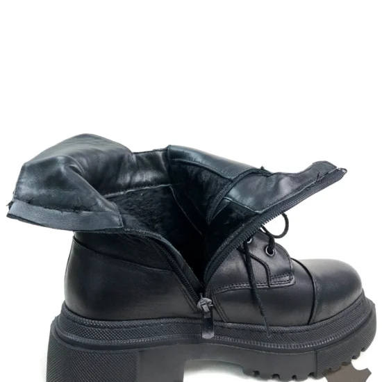 Черни кубинки естествена кожа Marcco 10131BL /