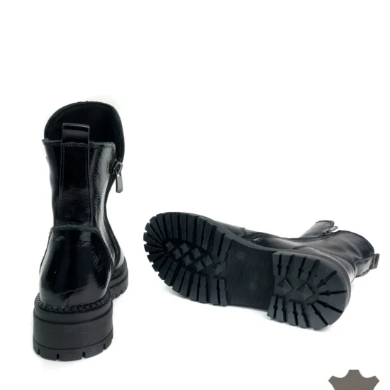 Дамски боти от естествена кожа с топла подплата Tamayo 10130BL /