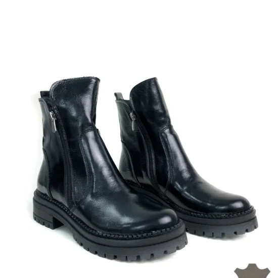 Alternative view of Дамски боти от естествена кожа с топла подплата Tamayo 10130BL