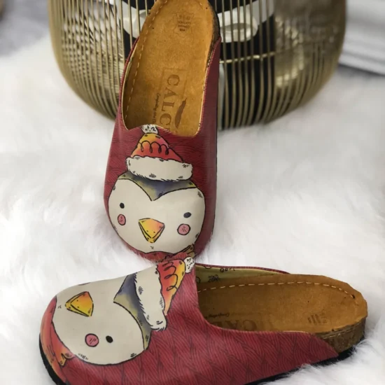 Alternative view of Ортопедични чехли Puffin със стелка от естествена кожа 10152RD