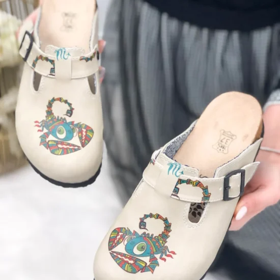 Ортопедични чехли Scorpius със стелка от естествена кожа 10157SK /