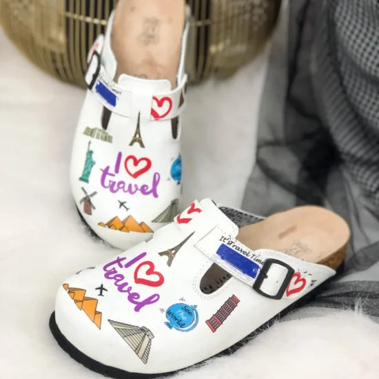 Alternative view of Ортопедични чехли I love travel със стелка от естествена кожа 10155CM