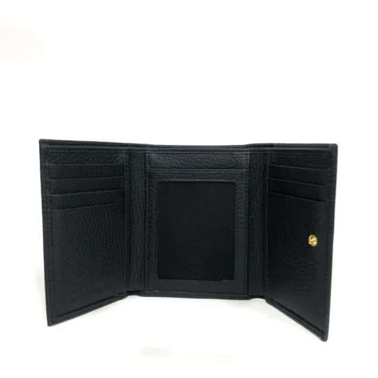 Черно луксозно портмоне от естествена кожа Diego 30027BL /