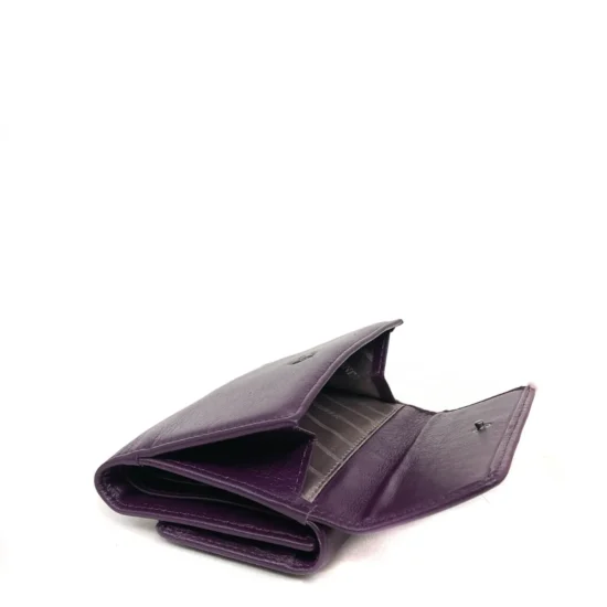 Лилав луксозен портфейл от естествена кожа Antonio 30026VL /