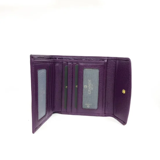 Лилаво луксозно портмоне от естествена кожа Phoenix 30025VL /