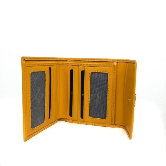 Alternative view of Жълто луксозно портмоне от естествена кожа Phoenix 30025YL