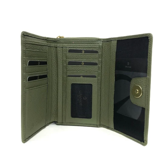 Зелен луксозен портфейл от естествена кожа Chicago 30029GD /