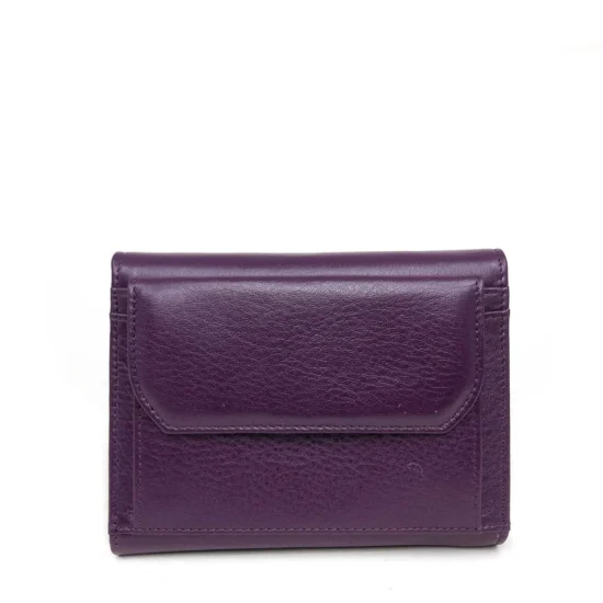 Лилаво луксозно портмоне от естествена кожа Dallas 30028VL /