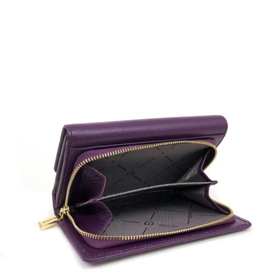 Alternative view of Лилав луксозен портфейл от естествена кожа Denver 30030VL