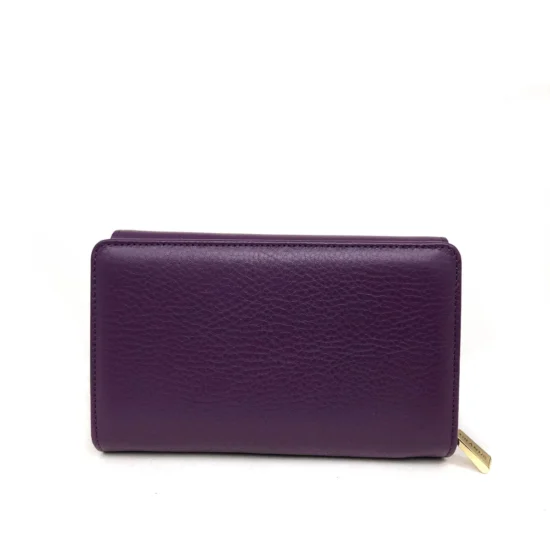 Лилав луксозен портфейл от естествена кожа Denver 30030VL /