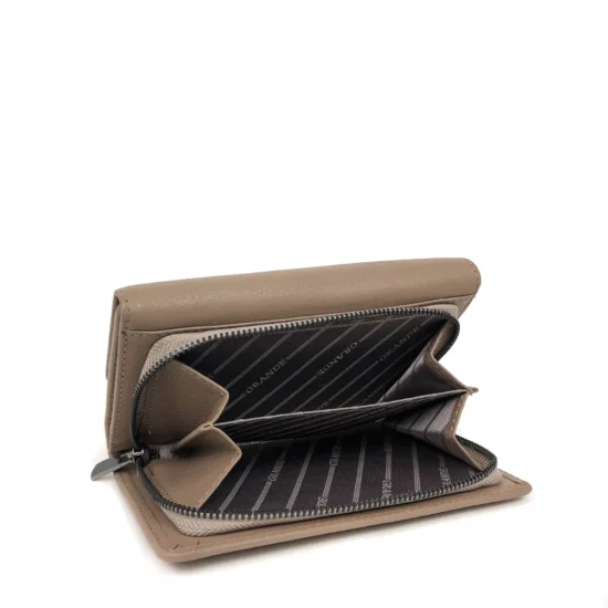 Alternative view of Бежов луксозен портфейл от естествена кожа Seattle 30030EE