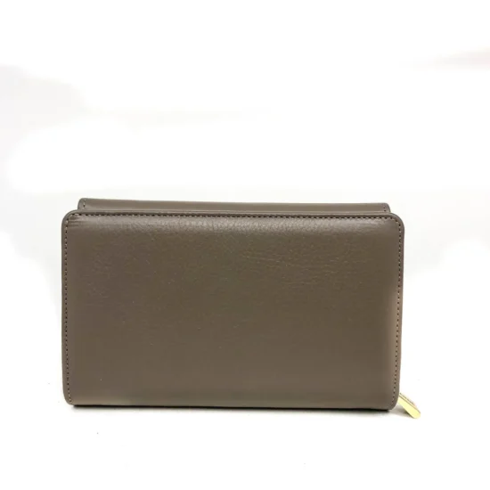 Бежов луксозен портфейл от естествена кожа Denver 30030NW /