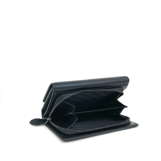 Черен луксозен портфейл от естествена кожа Seattle 30030BL /