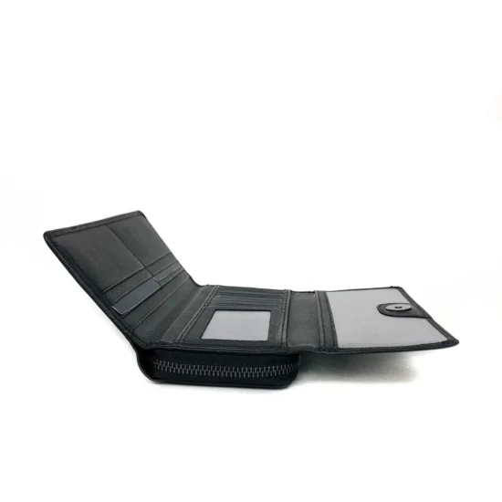 Alternative view of Черен луксозен портфейл от естествена кожа Chicago 30033BL