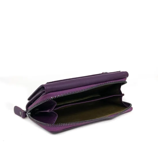 Лилав луксозен портфейл от естествена кожа Chicago 30033VL /