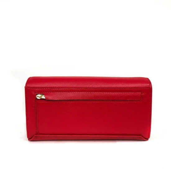 Червен луксозен портфейл от естествена кожа New York 30032RD /