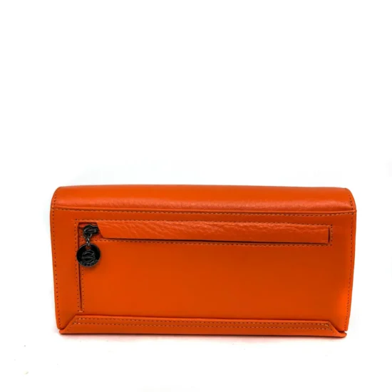 Оранжев луксозен портфейл от естествена кожа New York 30032AR /