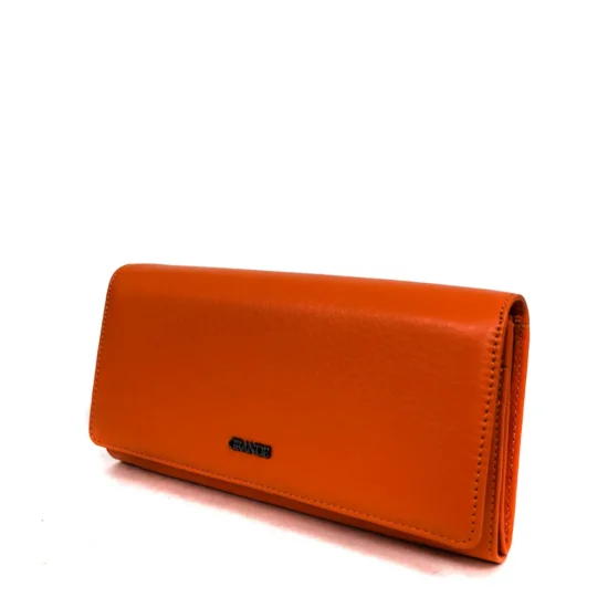 Alternative view of Оранжев луксозен портфейл от естествена кожа New York 30032AR