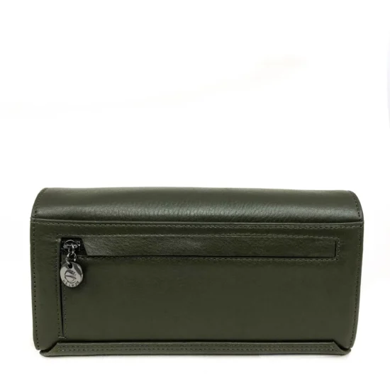 Зелен луксозен портфейл от естествена кожа New York 30032GR /