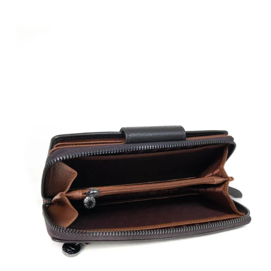 Alternative view of Кафяв луксозен портфейл от естествена кожа Austin 30034NW