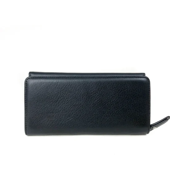 Черен луксозен портфейл от естествена кожа Columbus 30035BL /