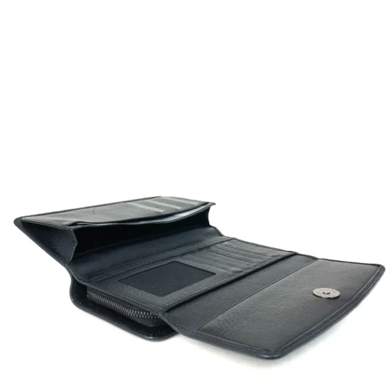 Alternative view of Черен луксозен портфейл от естествена кожа Columbus 30035BL