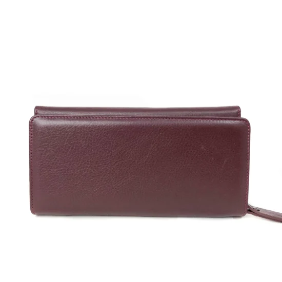 Червен луксозен портфейл от естествена кожа Columbus 30035RD /