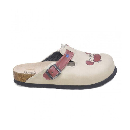 Ортопедични чехли Cancer със стелка от естествена кожа 10157RA /