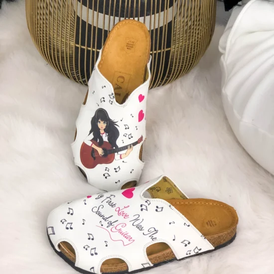 Alternative view of Летни ортопедични чехли Guitar със стелка от естествена кожа 700109